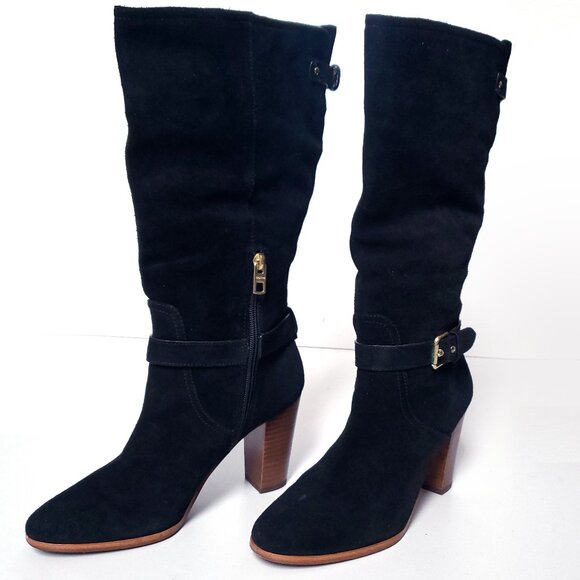 Coach Beverly Mid-Calf Suede Boots 7.5 - Picture 2 of 8